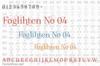 Foglihten No 04 Font