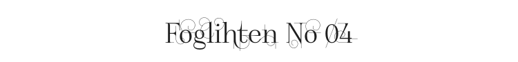 Foglihten No 04 Font