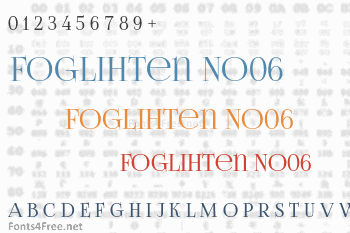 Foglihten No06 Font