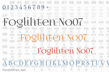 Foglihten No07 Font