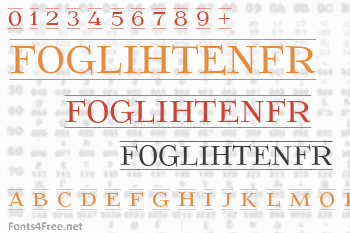 FoglihtenFr Font