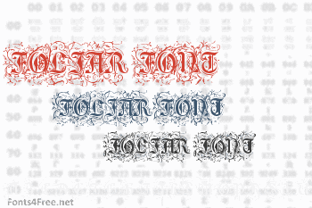 Foliar Initials Font