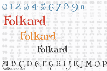 Folkard Font