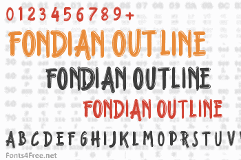 Fondian Outline Font