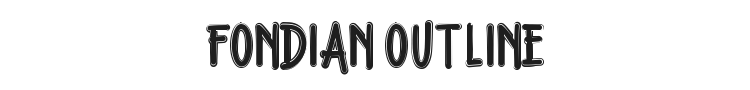 Fondian Outline Font