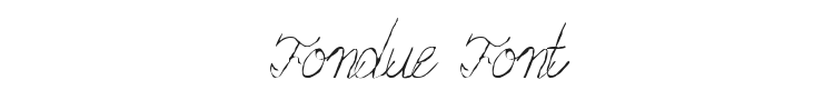 Fondue Font Preview