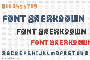 Font Breakdown Font