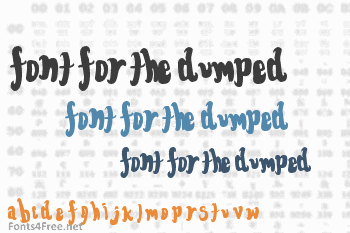 Font for the dumped Font