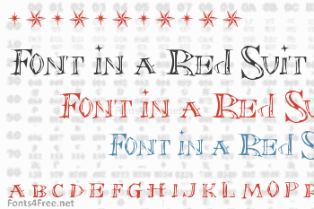 Font in a Red Suit Font