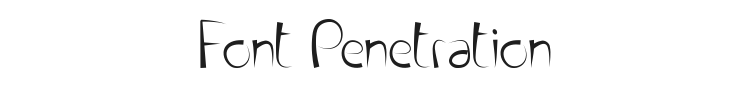 Font Penetration Font