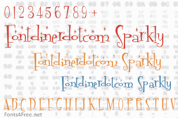 Fontdinerdotcom Sparkly Font