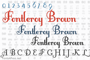 Fontleroy Brown Font