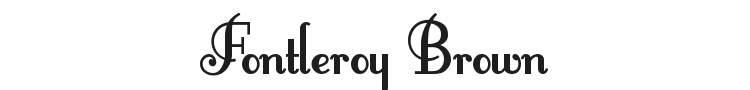 Fontleroy Brown Font Preview