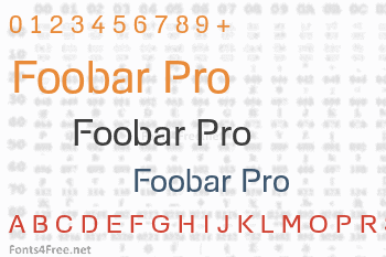 Foobar Pro Font