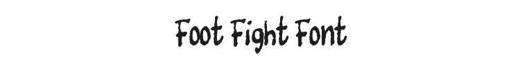 Foot Fight Font Preview