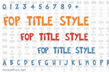 FOP Title Style Font