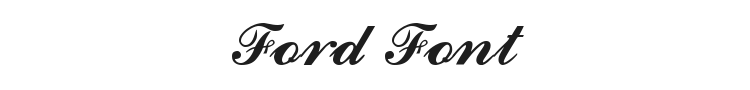 Ford Font Preview