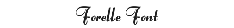 Forelle Font Preview