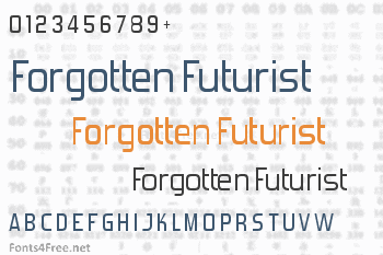 Forgotten Futurist Font