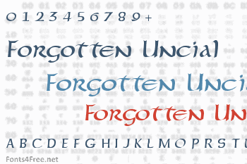 Forgotten Uncial Font