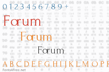 Forum Font