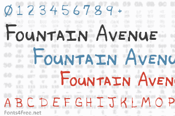 Fountain Avenue Font