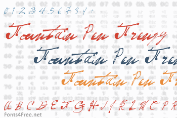 Fountain Pen Frenzy Font