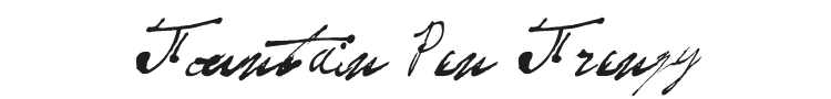 Fountain Pen Frenzy Font Preview