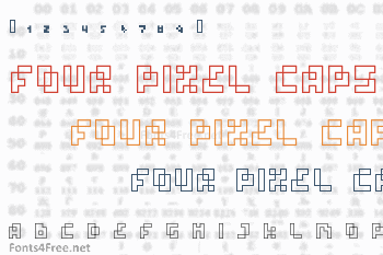 Four Pixel Caps Font