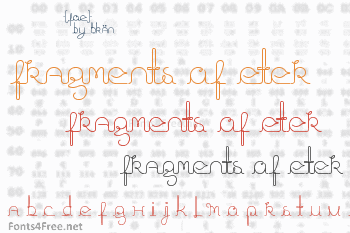 Fragments of Eter Font