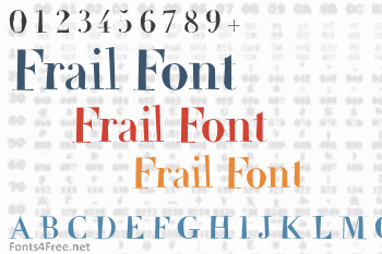 Frail Font