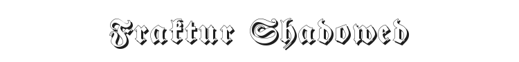 Fraktur Shadowed Font