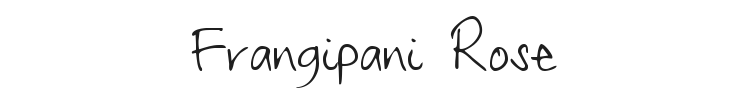 Frangipani Rose Font