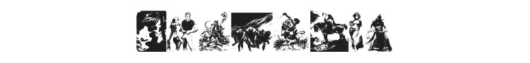 Frazetta Bats 1 Font