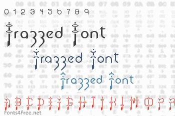 Frazzed Font