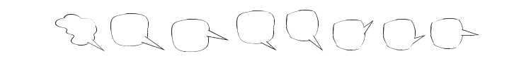 Freaky Comment Balloons LT Font Preview