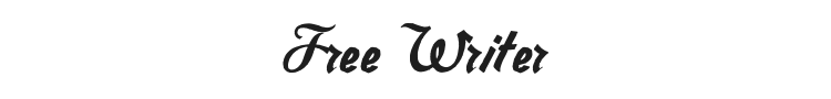 Free Writer Font Preview