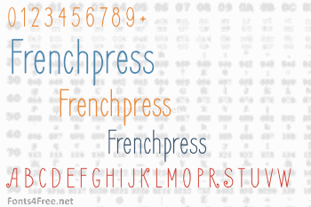 Frenchpress Font