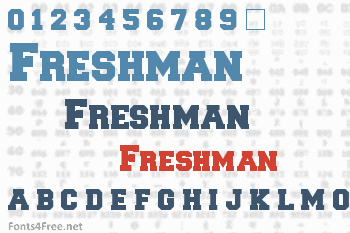 Freshman Font