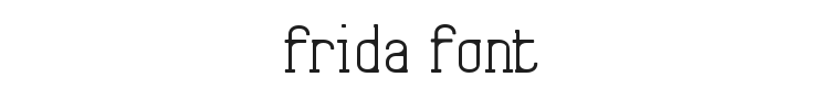 Frida01 Font Preview