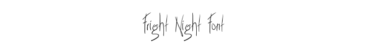 Fright Night Font Preview