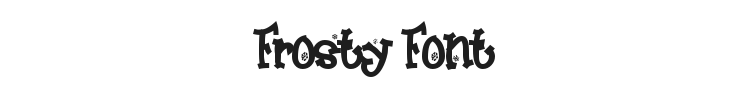 Frosty Font Preview