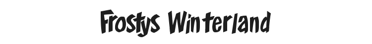 Frostys Winterland Font Preview