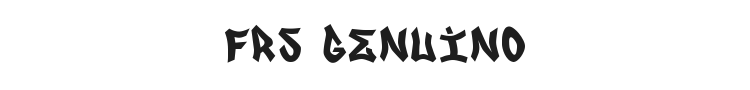 FRS Genuino Font Preview