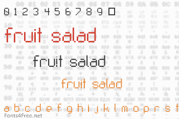 Fruit Salad Font