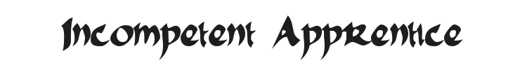 FSO Incompetent Apprentice Font