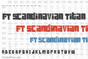 FT Scandinavian Titan Font