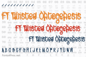 FT Twisted Ontogenesis Font