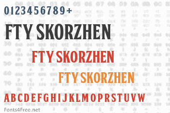 FTY Skorzhen Font