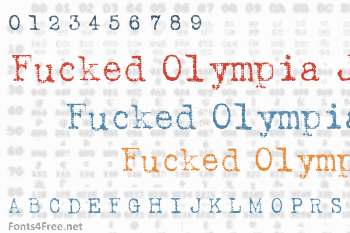 Fucked Olympia J Font